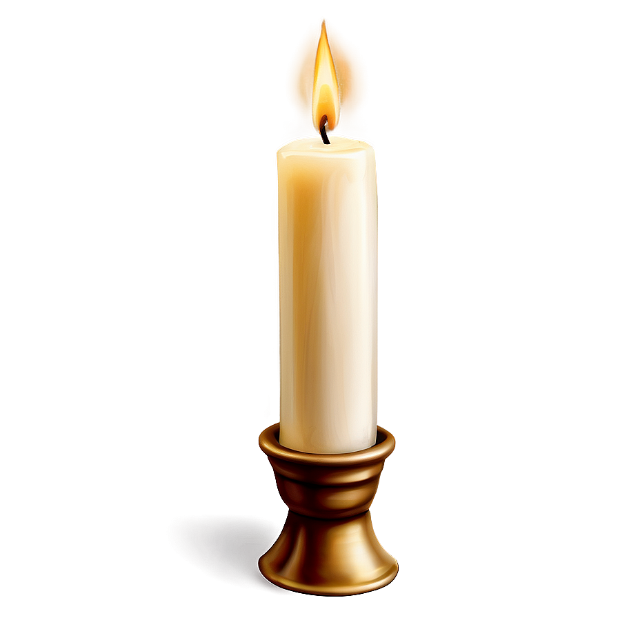 Elegant Taper Candle Png 05242024 PNG image