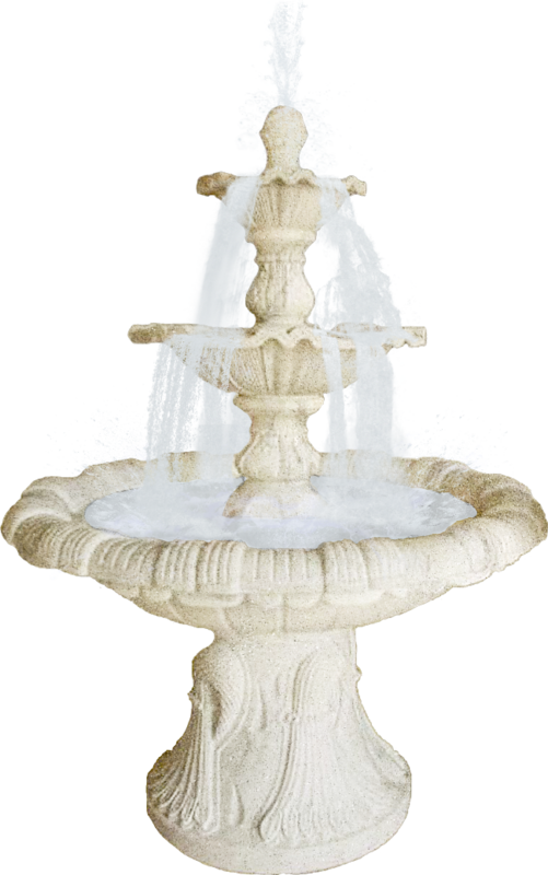 Elegant Three Tier Fountain PNG image