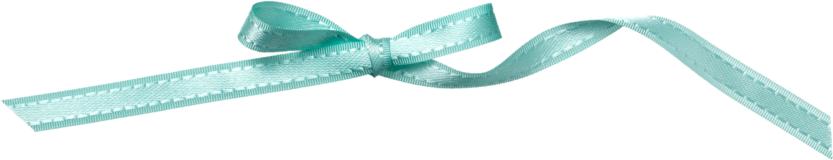 Elegant Turquoise Satin Ribbon PNG image