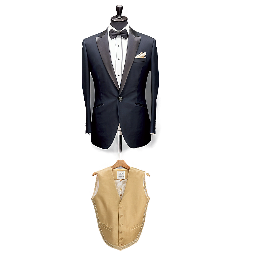 Elegant Tuxedo Design Png Qbl PNG image