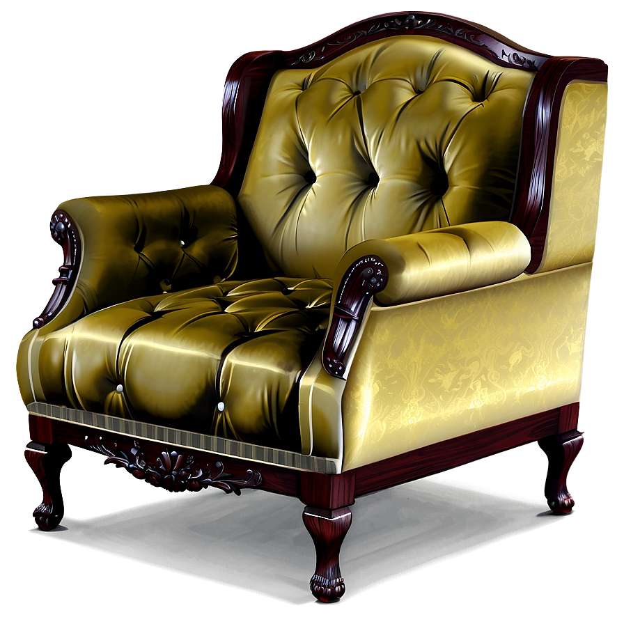 Elegant Velvet Armchair Png 85 PNG image