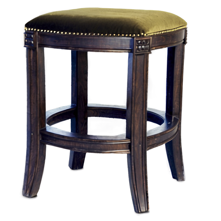 Elegant Velvet Barstool Png Fhf79 PNG image