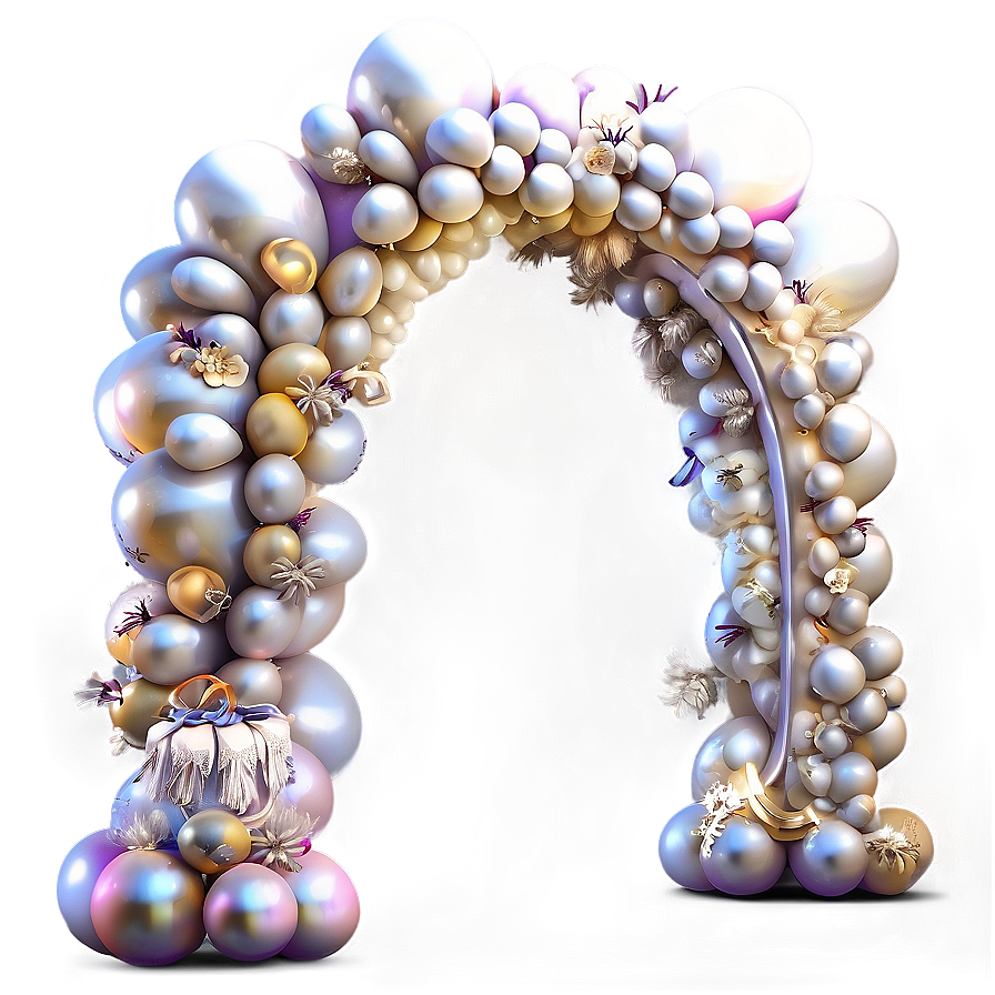 Elegant Wedding Balloon Arch Png Iae PNG image