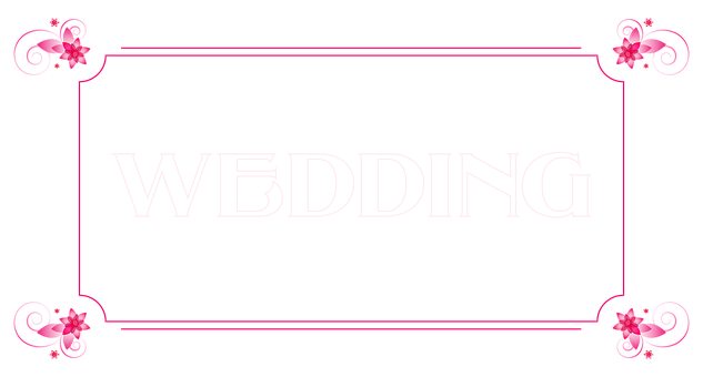 Elegant Wedding Banner Template PNG image