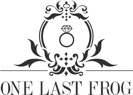Elegant Wedding Logo One Last Frog PNG image