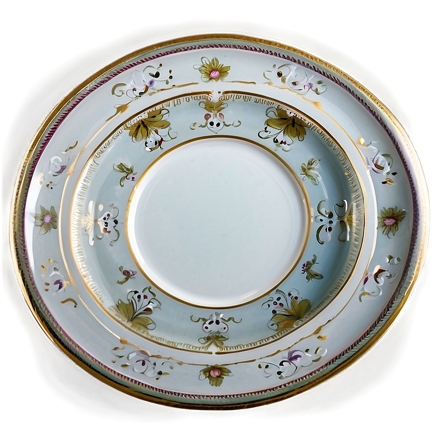 Elegant White Dinner Plate Png 06212024 PNG image