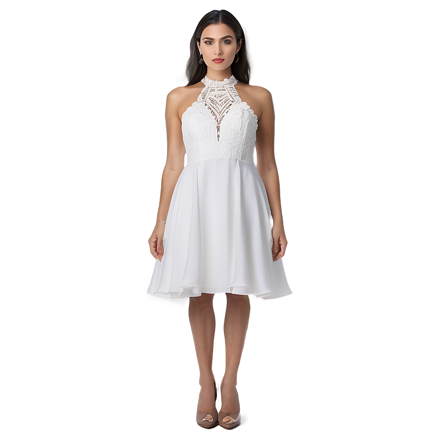 Elegant White Dress Png 06212024 PNG image