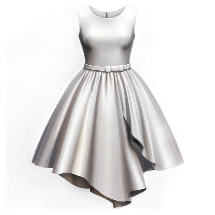 Elegant White Dress Png 2 PNG image