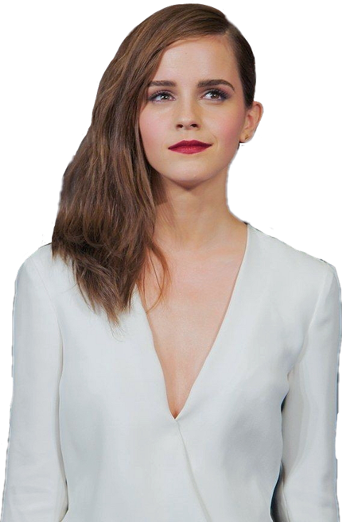 Elegant White Dress Portrait PNG image