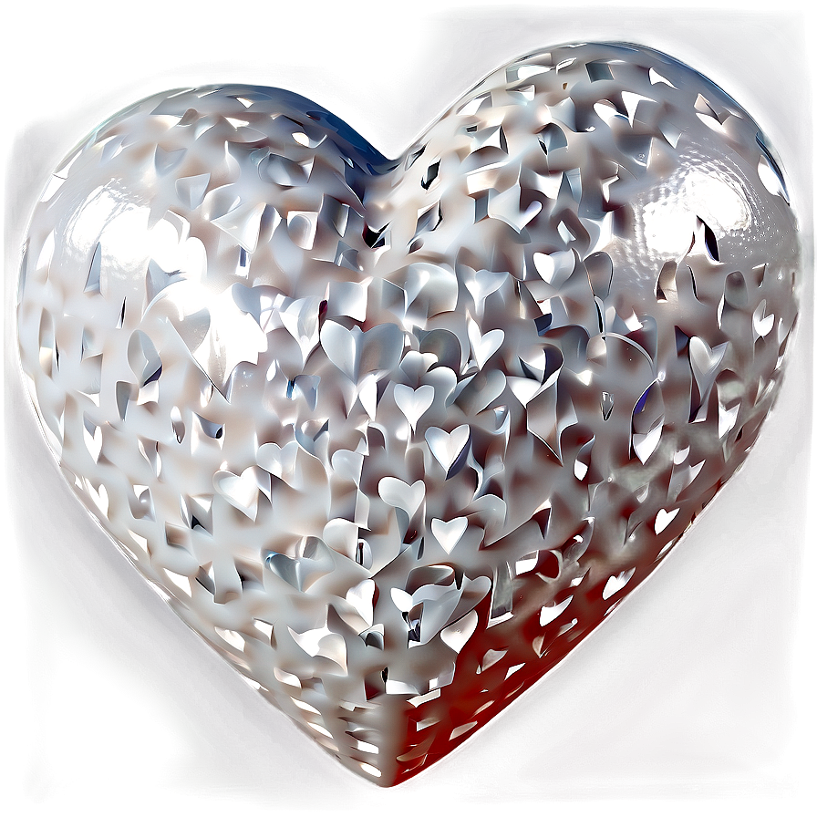 Elegant White Hearts Png 06252024 PNG image