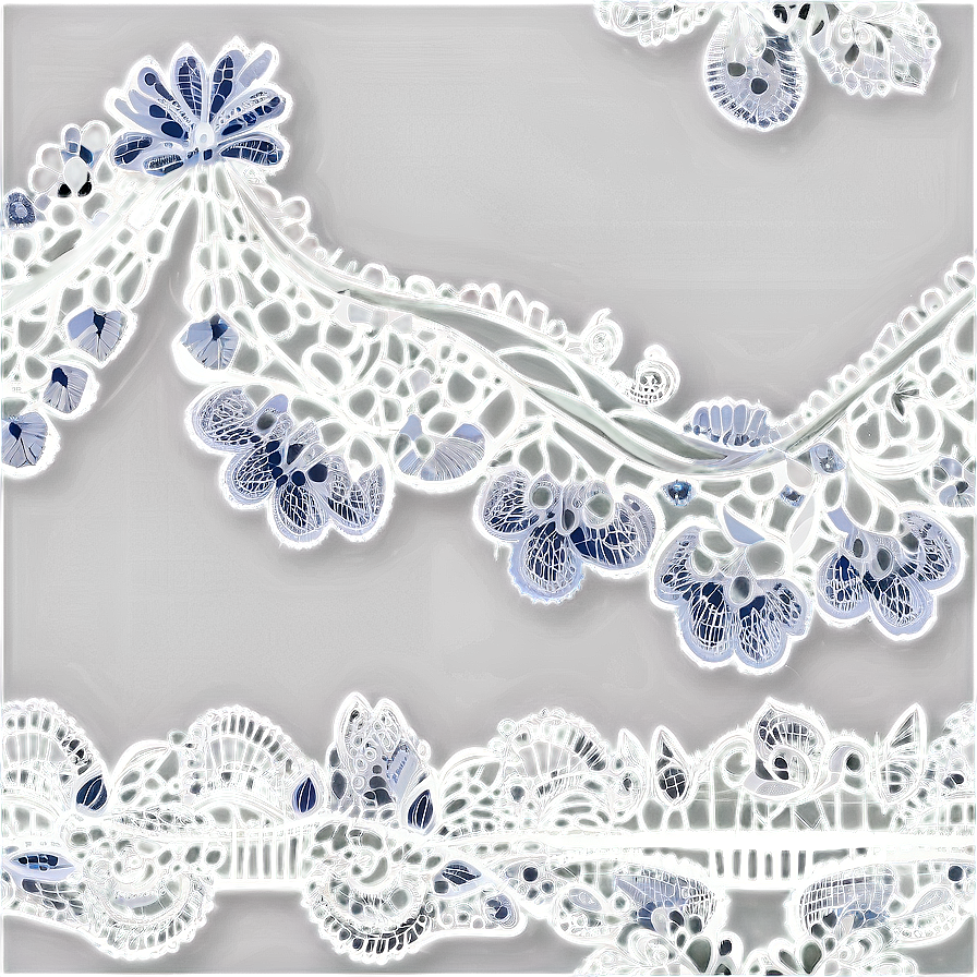 Elegant White Lace Design Png Mwf PNG image