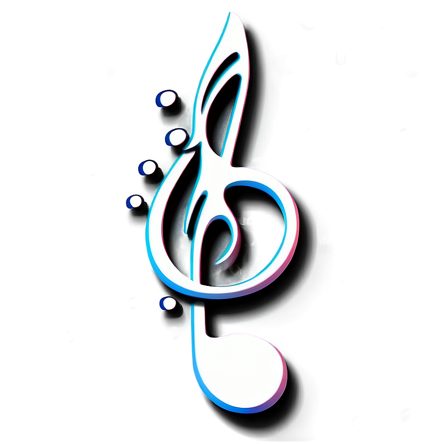 Elegant White Music Note Design Png Mvl37 PNG image