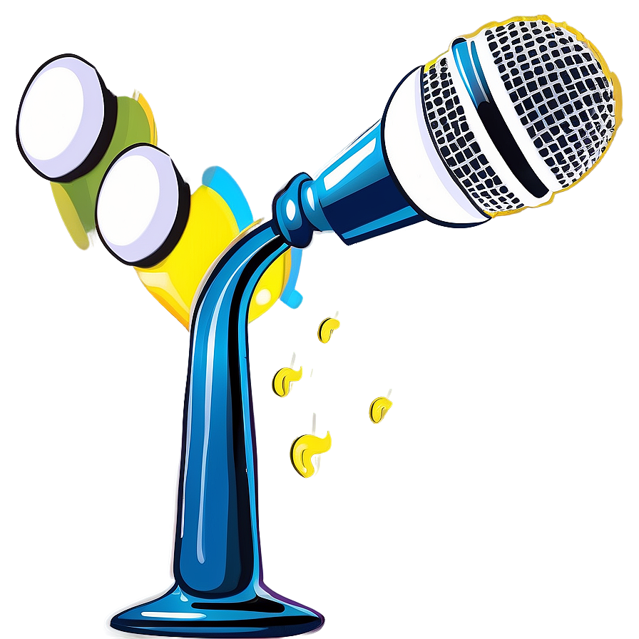 Elegant White Podcast Mic Png Anx7 PNG image