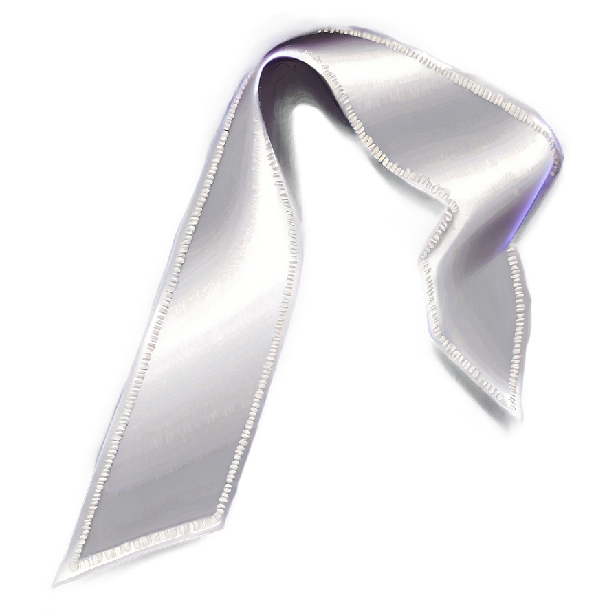 Elegant White Ribbon Png 06122024 PNG image