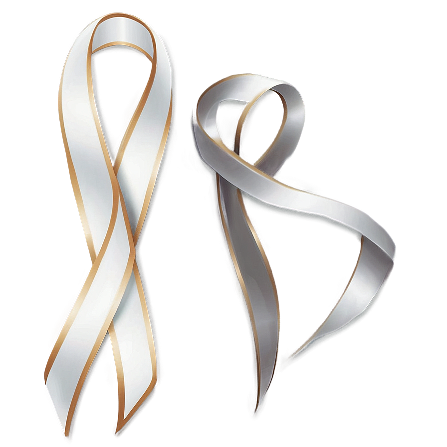 Elegant White Ribbon Png Ema PNG image