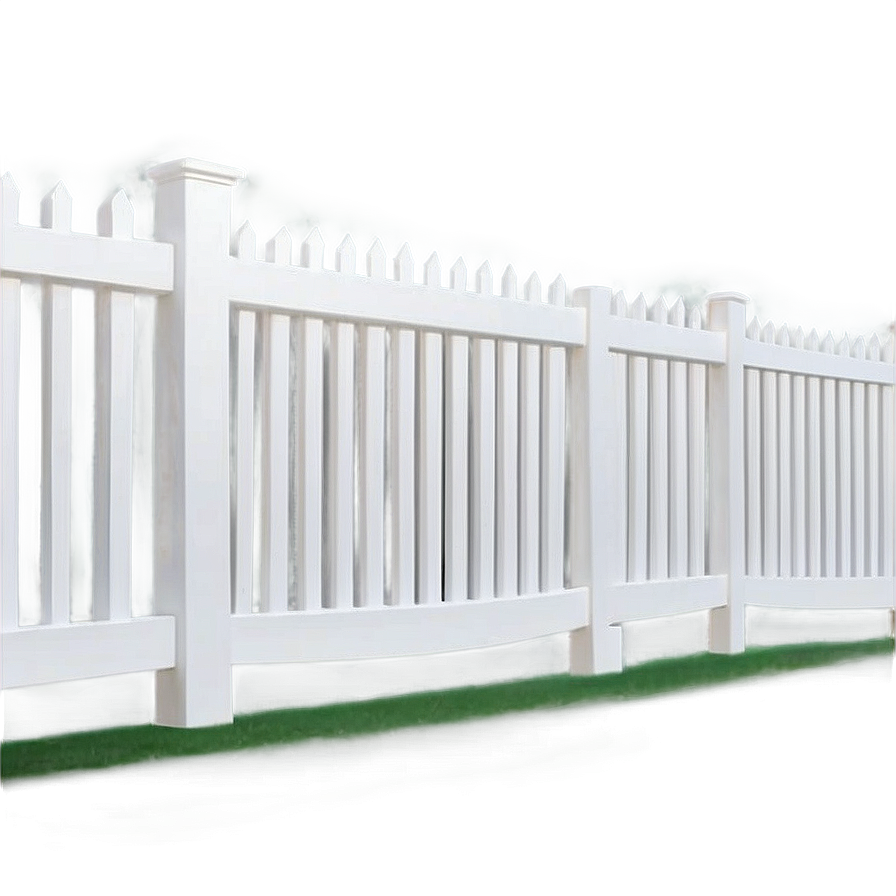 Elegant White Vinyl Fence Png 90 PNG image