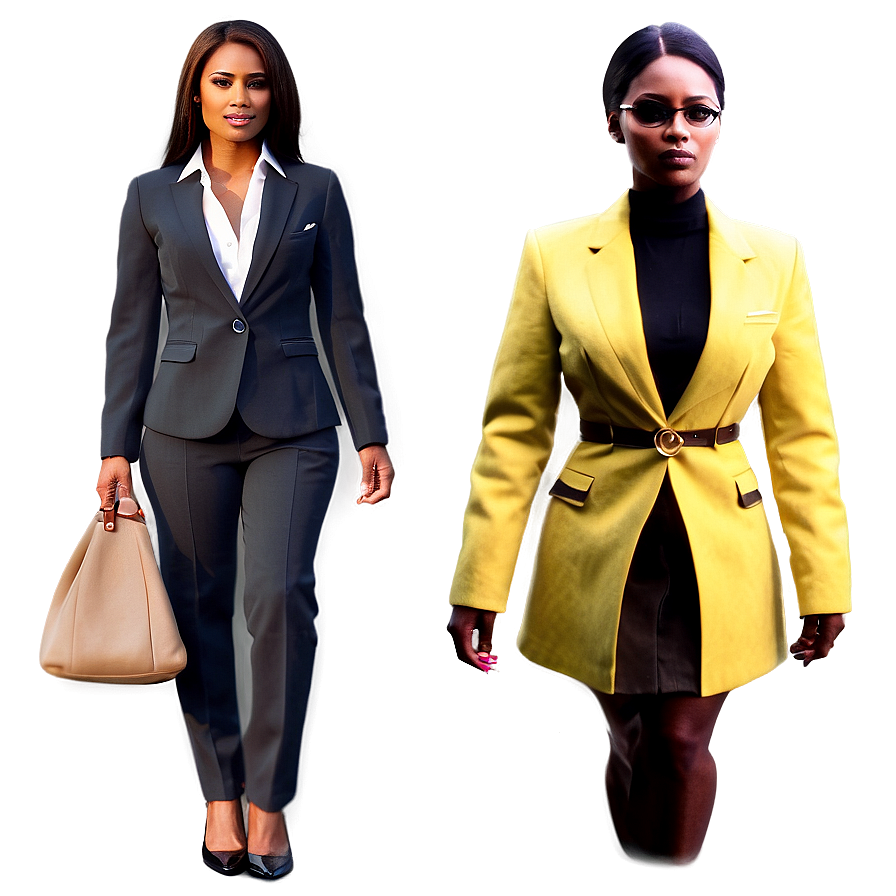 Elegant Women's Business Suit Png Lgy PNG image