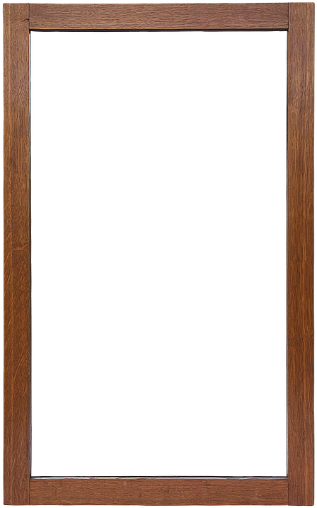 Elegant Wooden Frame PNG image