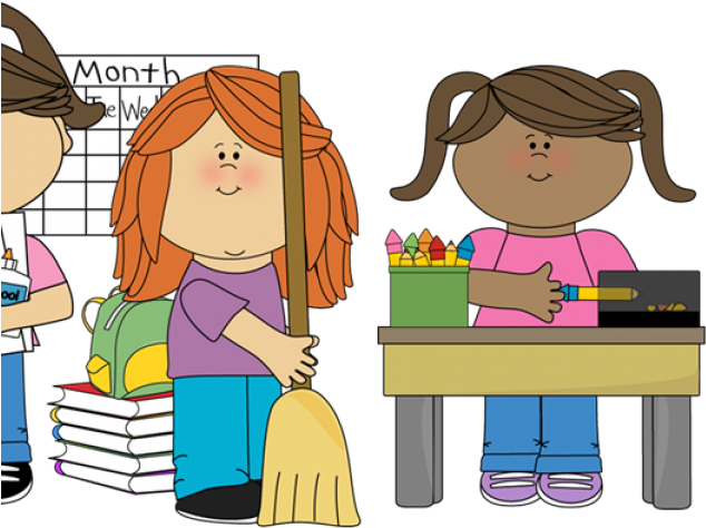 Elementary Classroom Scene PNG image