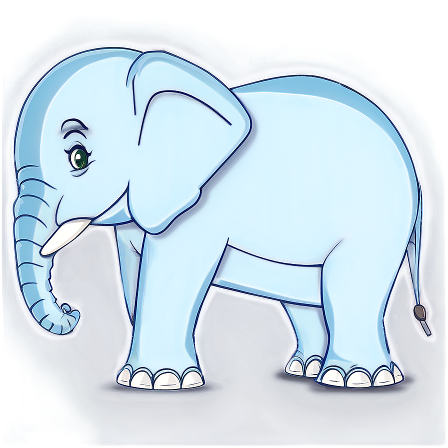 Elephant Cartoon Art Png 06212024 PNG image