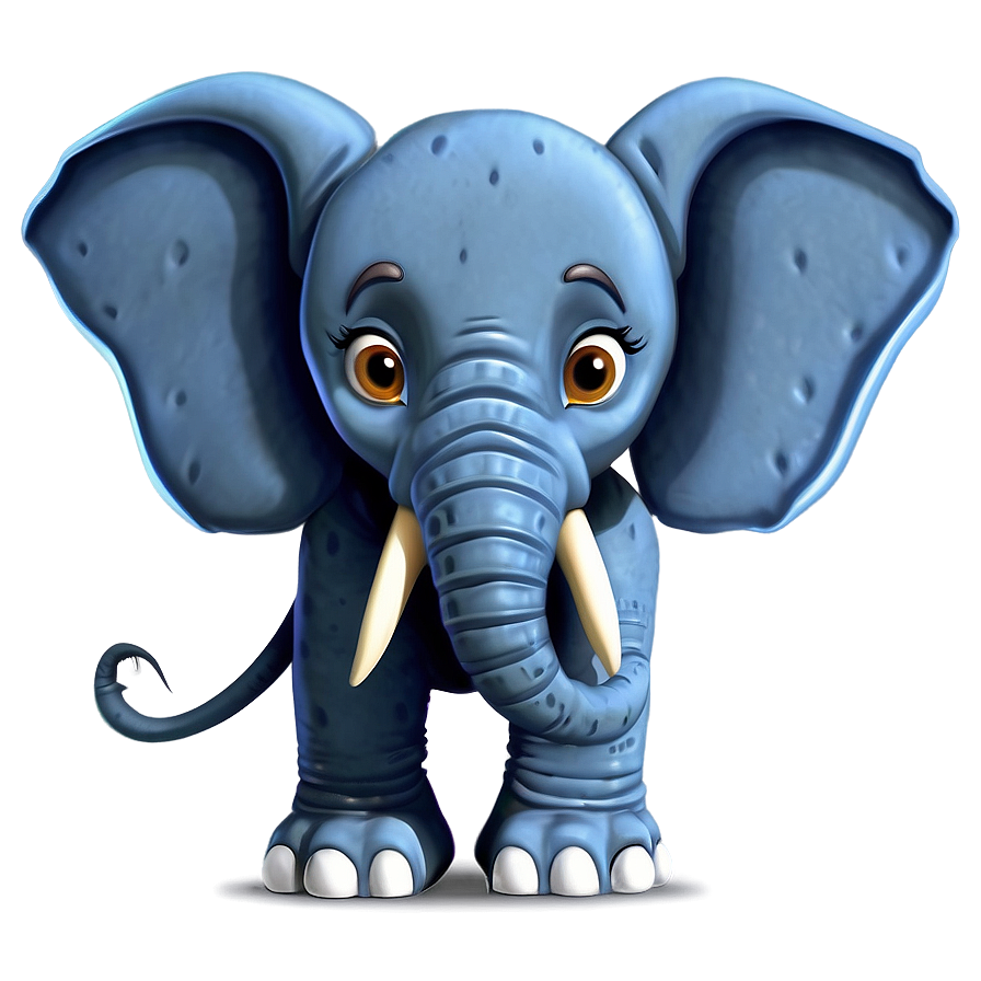 Elephant Cartoon Character Png Ade PNG image