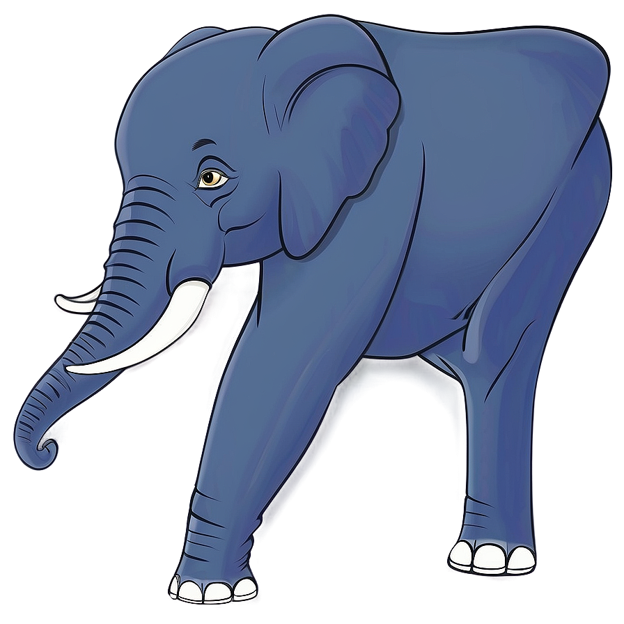 Elephant Cartoon D PNG image