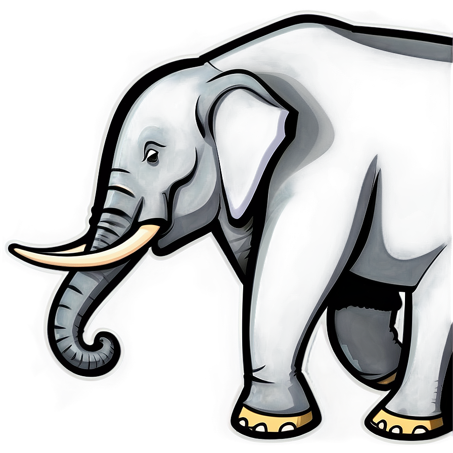 Elephant Cartoon Icon Png 06212024 PNG image