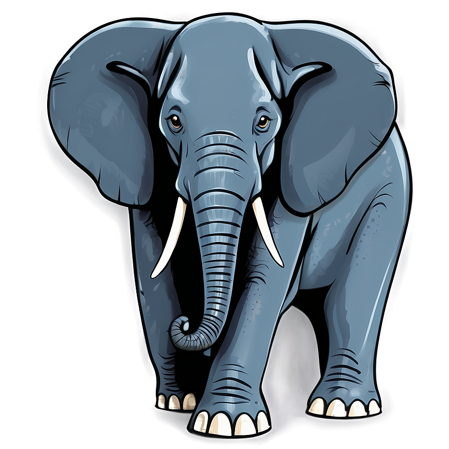 Elephant Cartoon Illustration Png 29 PNG image