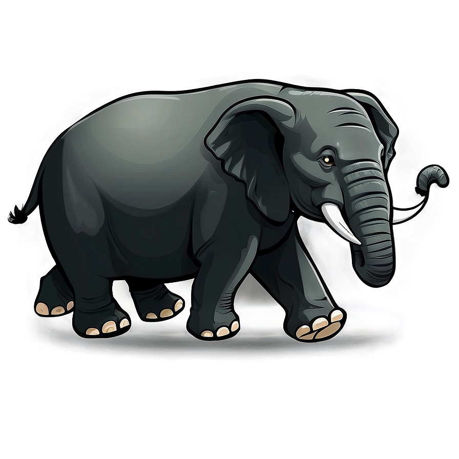 Elephant Cartoon Scene Png 06212024 PNG image