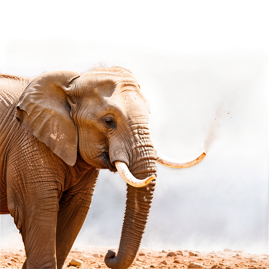 Elephant Dust Bathing Png 05032024 PNG image
