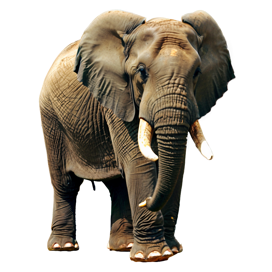 Elephant In Savannah Png Oxn22 PNG image