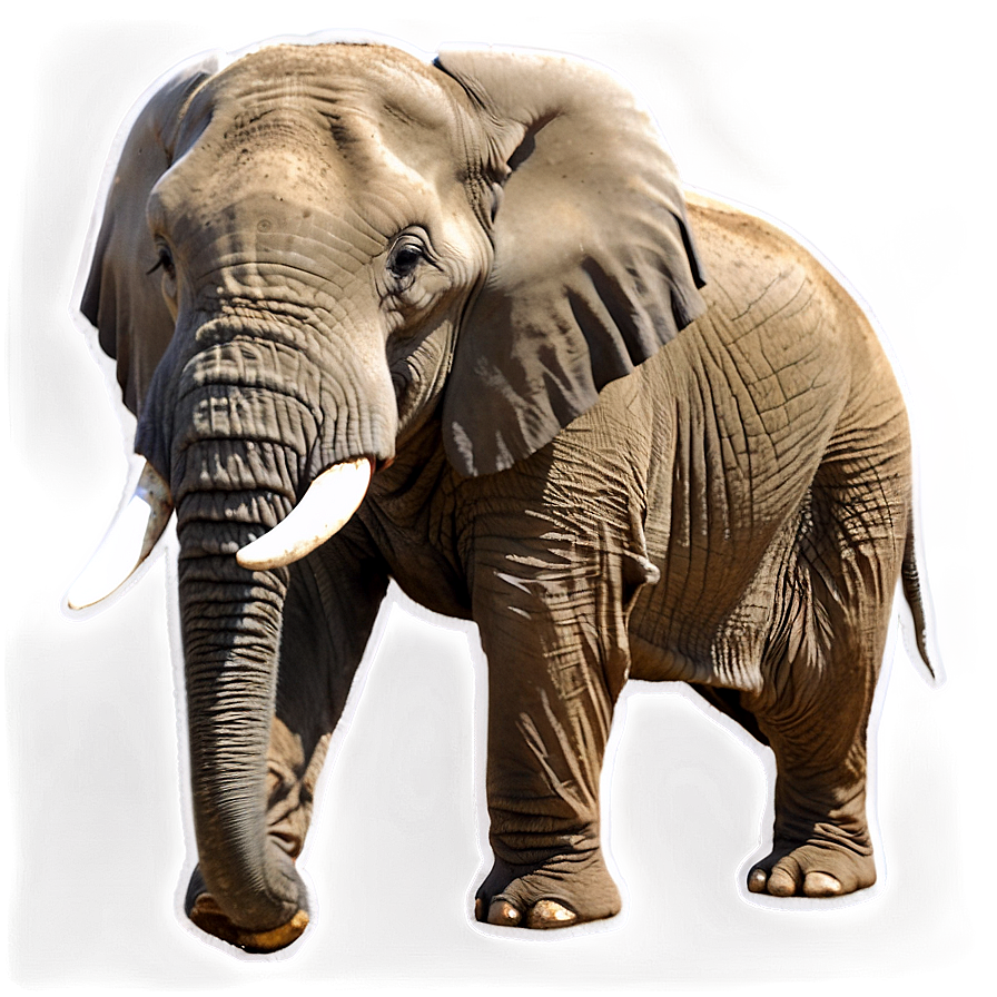 Elephant In Savannah Png Xys85 PNG image