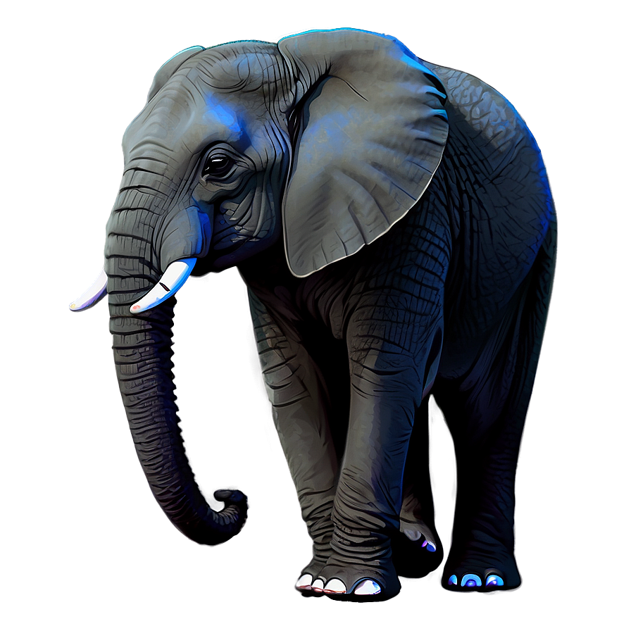 Elephant Under Starry Sky Png Ujb PNG image