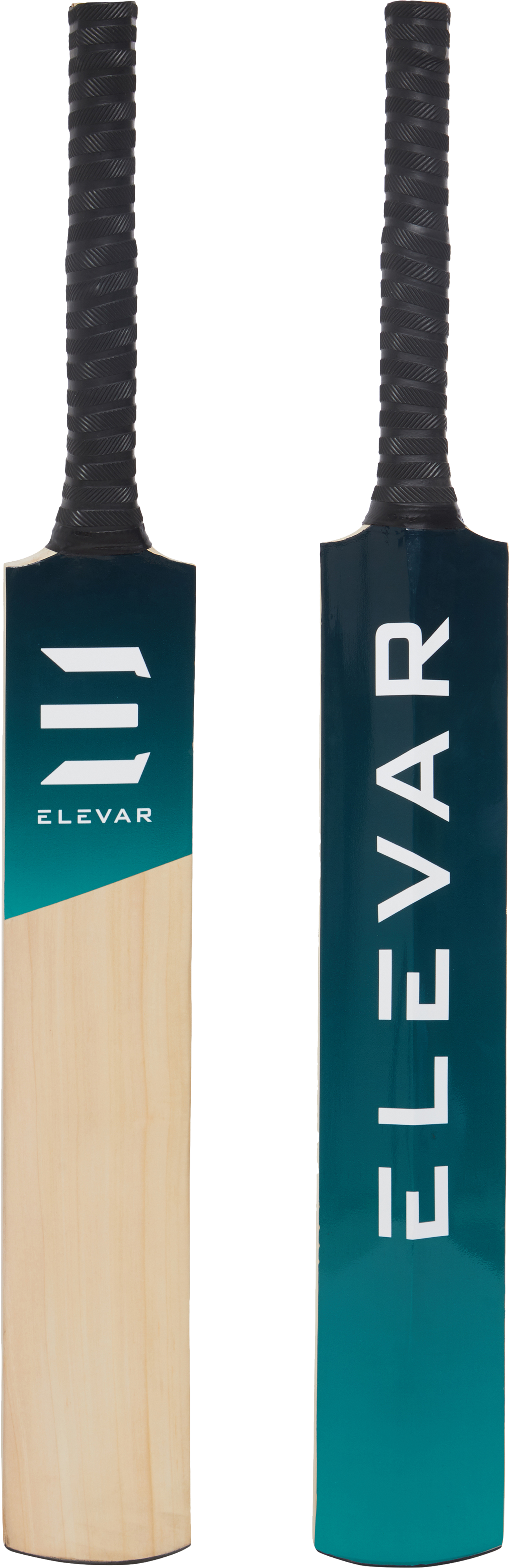 Elevate Branded Cricket Bat Frontand Back PNG image