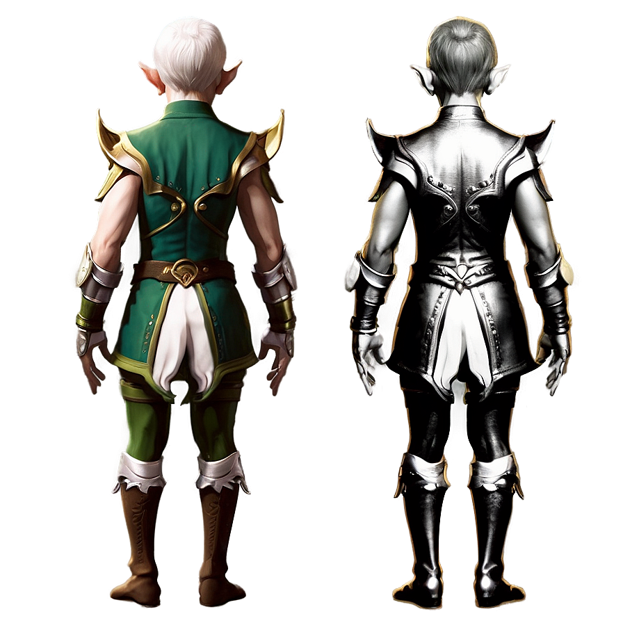 Elf Character Body Design Png 06282024 PNG image