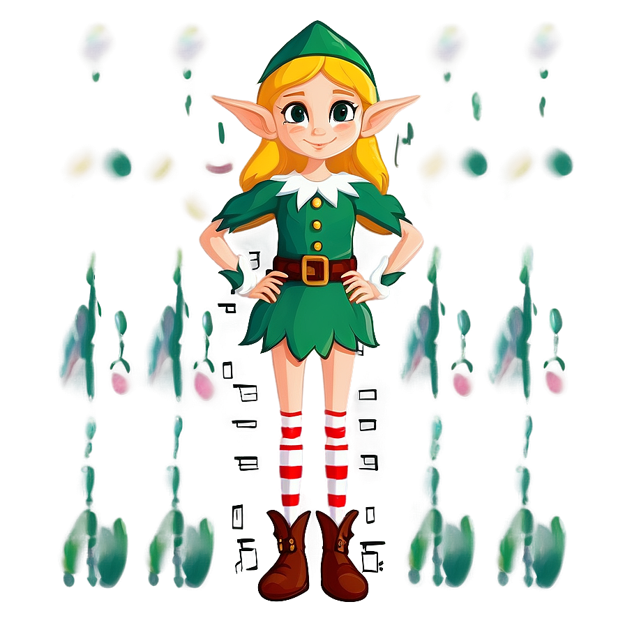 Elf Character Body Design Png 06282024 PNG image