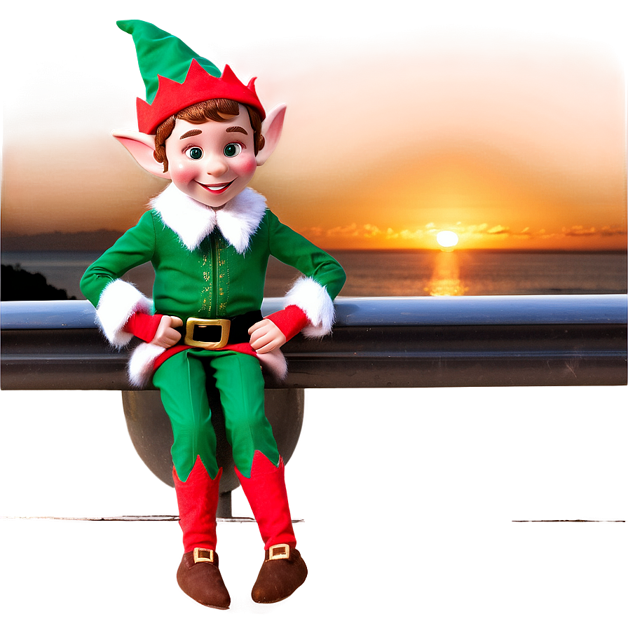 Elf Enjoying Sunrise Png Viw39 PNG image