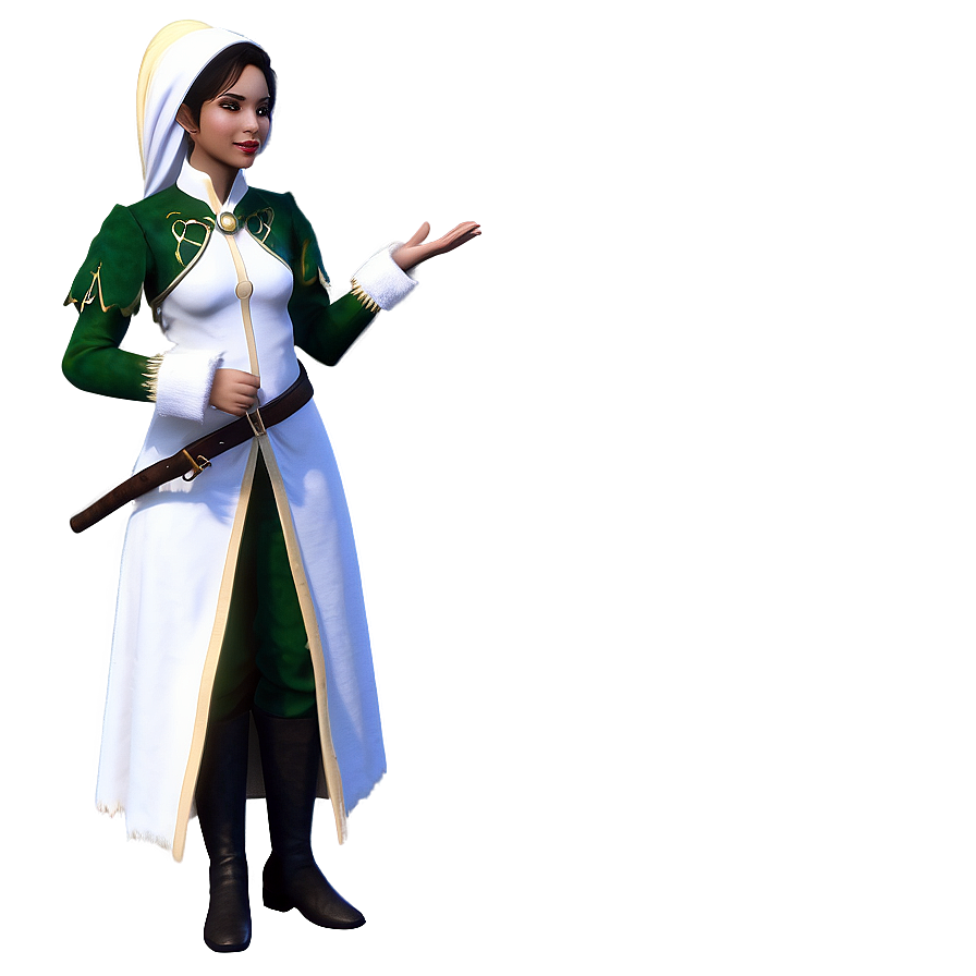 Elf Healer With Magic Png Jtc PNG image