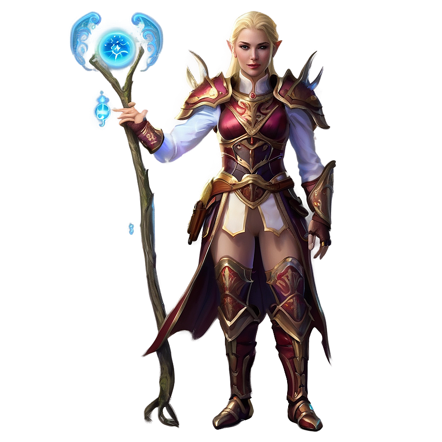 Elf Healer With Magic Png Oma PNG image