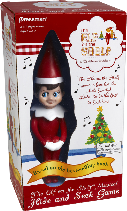 Elf On The Shelf Musical Hideand Seek Game Box PNG image