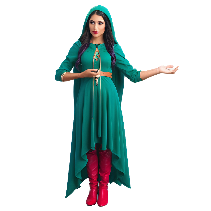 Elf Sorceress Casting Spells Png Orj PNG image