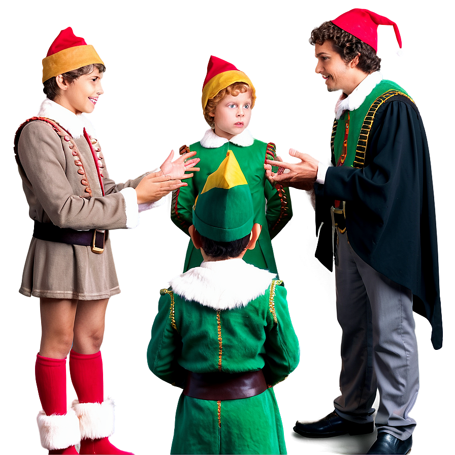 Elf Teaching Younglings Png 05232024 PNG image