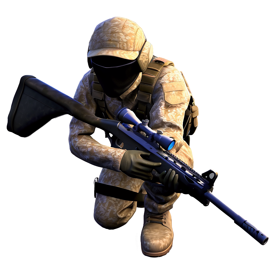 Elite Sniper Soldier Png 64 PNG image