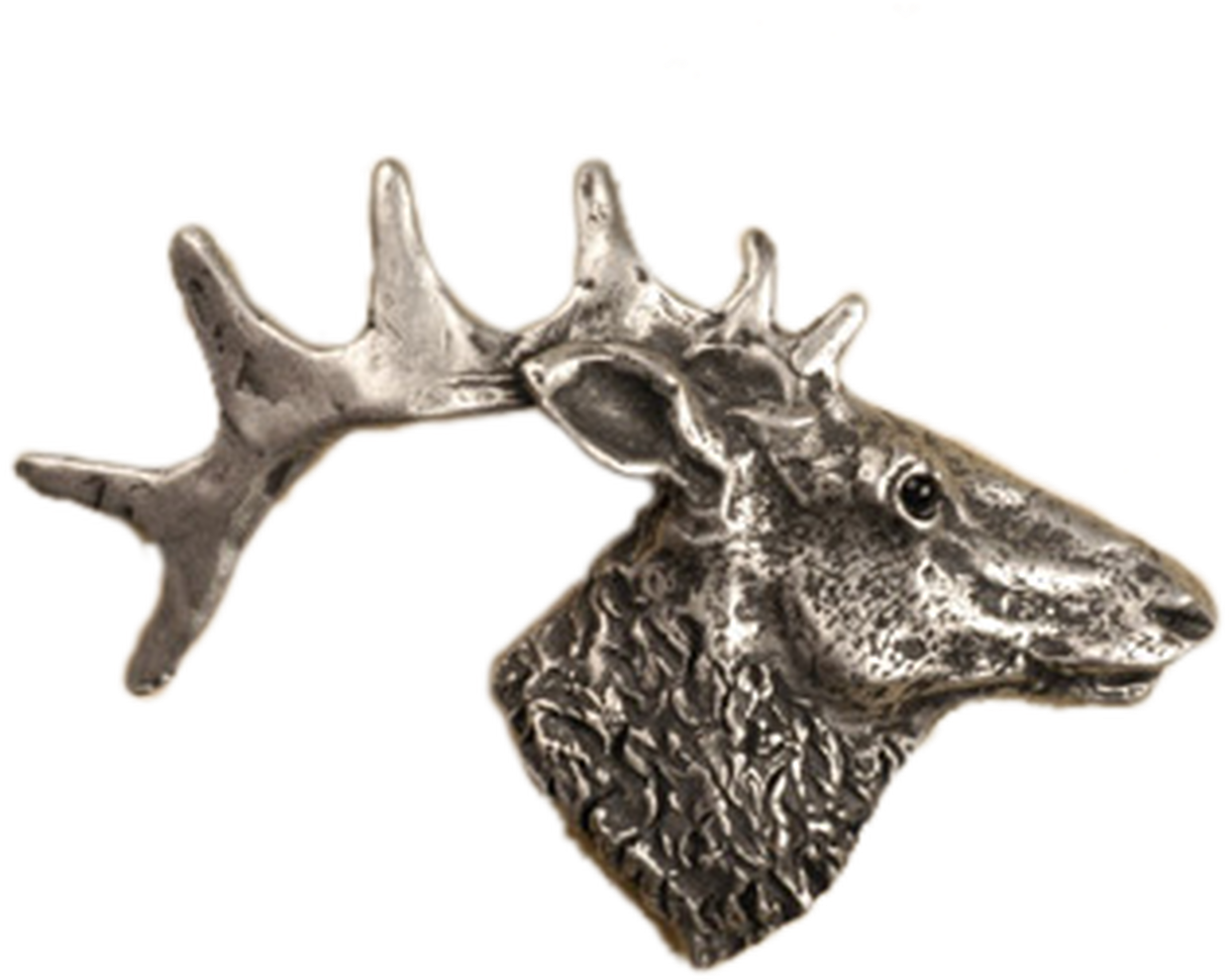 Elk Head Sculpture Profile PNG image