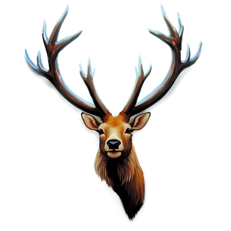 Elk Painting Png 05242024 PNG image