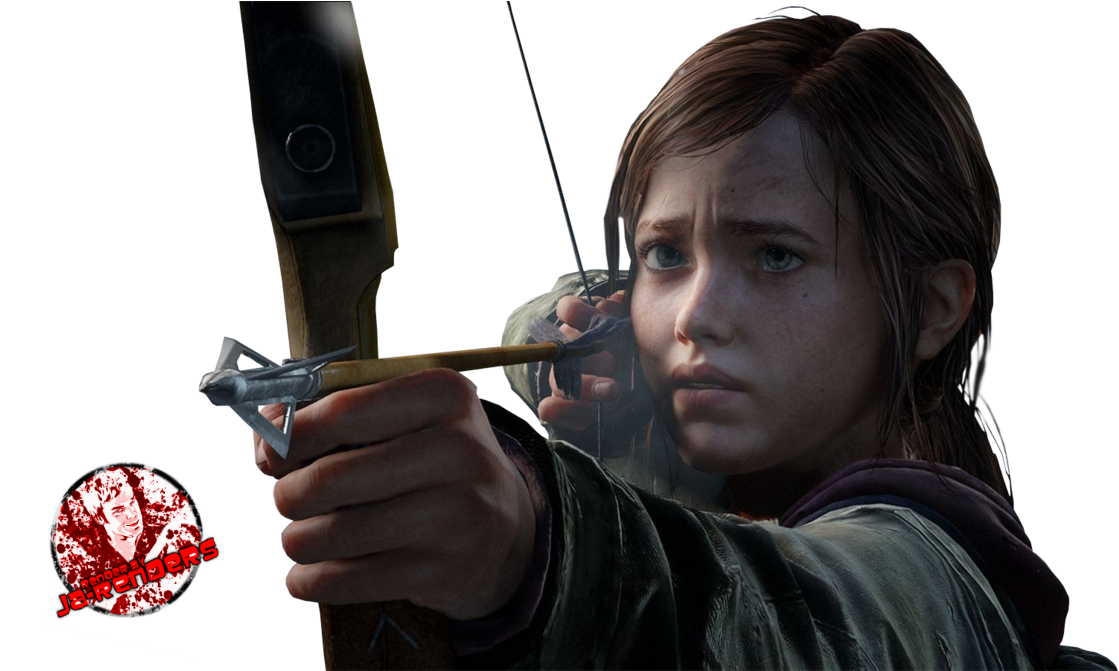 Ellie Aiming Bow The Lastof Us PNG image