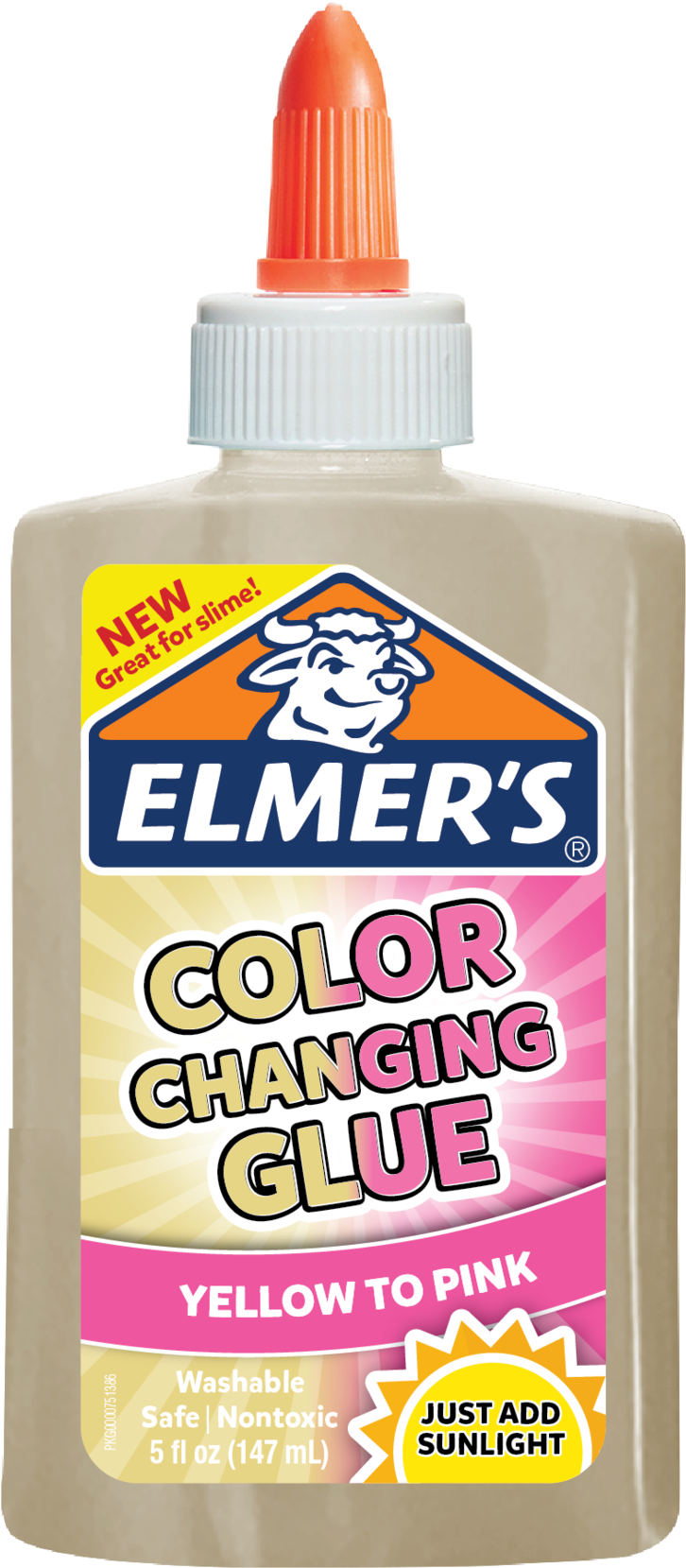 Elmers Color Changing Glue Bottle PNG image