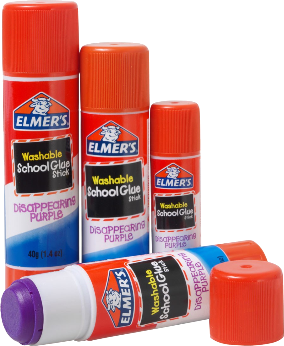 Elmers Disappearing Purple Glue Sticks PNG image