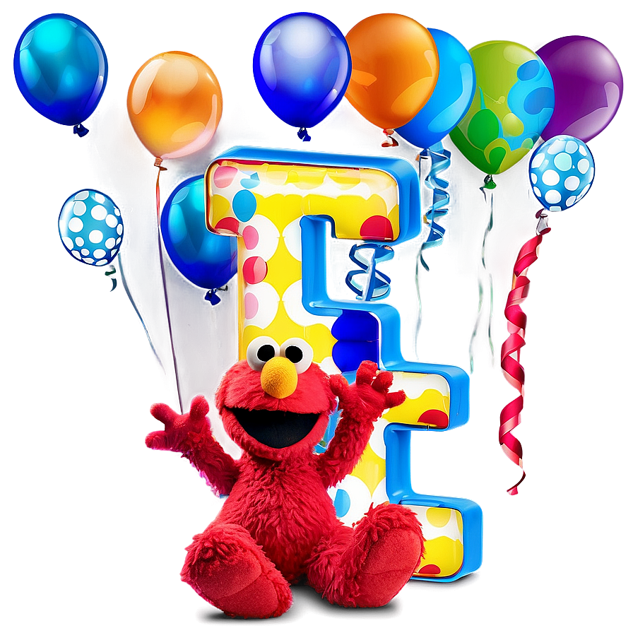 Elmo Birthday D PNG image