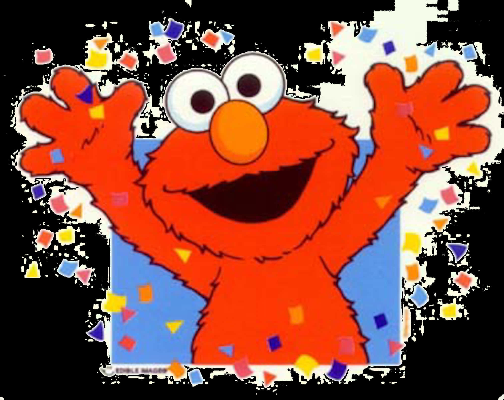 Elmo Celebration Confetti PNG image